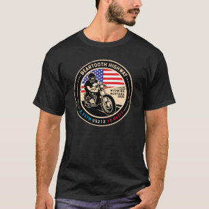 Beartooth Highway All American Road Motorcycle T Shirt
