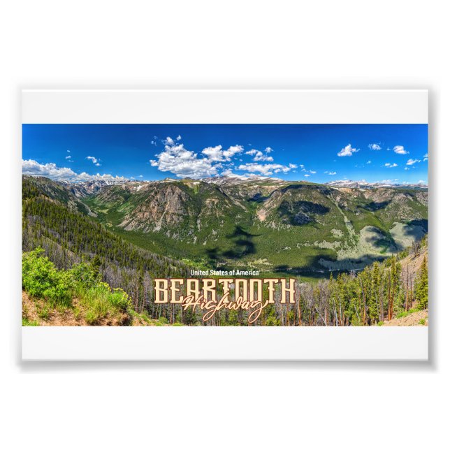 Beartooth Highway Fototryck (Framsidan)