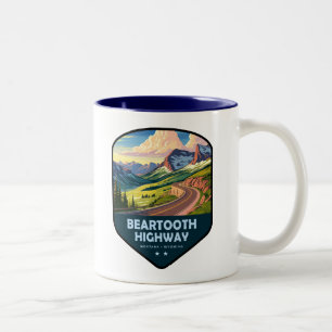 Beartooth Highway Montana Wyoming Sköld Två-Tonad Mugg