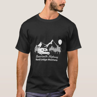 Beartooth Highway Red Lodge Montana Lastbil Camper T Shirt