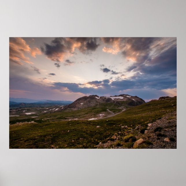 Beartooth Highway Sunset Poster (Framsidan)