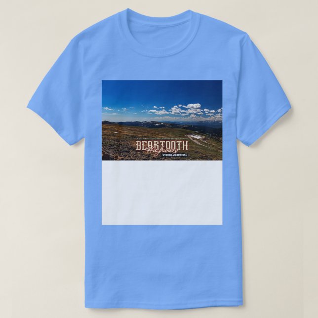 Beartooth Highway Wyoming och Montana TShirt 10 T Shirt (Design framsida)