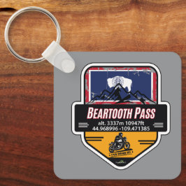 Beartooth Pass Motorcykel US 212 01 Nyckelring