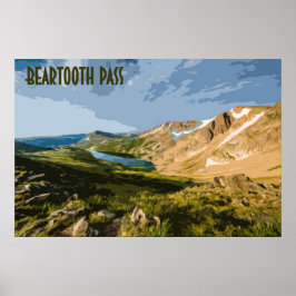 Beartooth Pass Vintage affisch