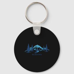 Beartown New York Ski Resort Skiing Skier Nyckelring