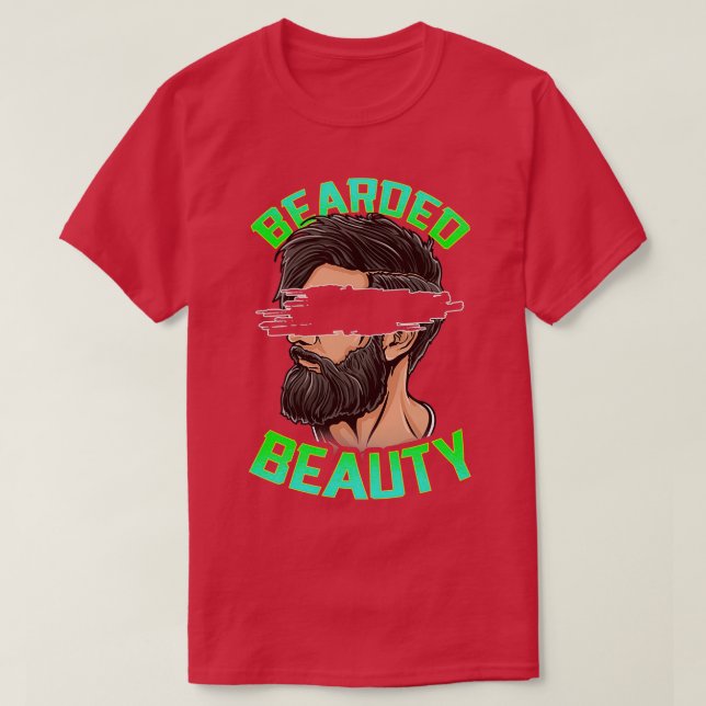 Bearuty Face Hair Growth Manar Ansikte Stil F T Shirt (Design framsida)