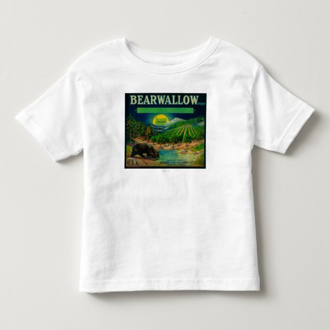 Bearwallow Apple lådaLabelHood flod, ELLER T Shirt (Framsida)