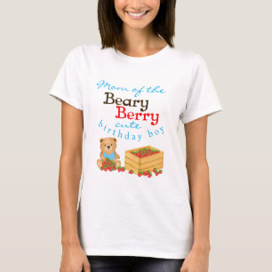 Beary Berry Cute Unge Strawbär Mamma Birthday T Shirt