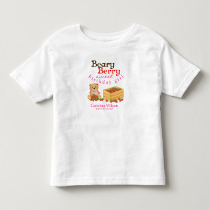 Beary Berry Sweet Unge och Strawbär Birthday T Shirt