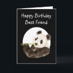 Beary Best Friend med Cute Watercolor Panda Kort<br><div class="desc">Beary Best Friend med Cute Watercolor Panda skulle göra ett underbart kort för dem som kärlek Pandas</div>