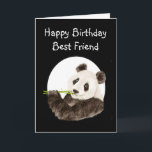 Beary Best Friend med Cute Watercolor Panda Kort<br><div class="desc">Beary Best Friend med Cute Watercolor Panda skulle göra ett underbart kort för dem som kärlek Pandas</div>