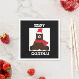 Beary Borwn Julfest Napkin Pappersservett