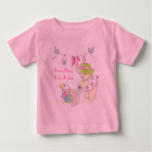 Beary Busy Personlig Baby T-Shirt