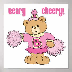 Beary Cheerlead Bear Poster
