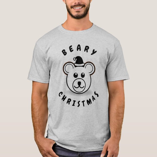 BEARY CHRISTMAS HELGDAG T-SHIRT (Framsida)