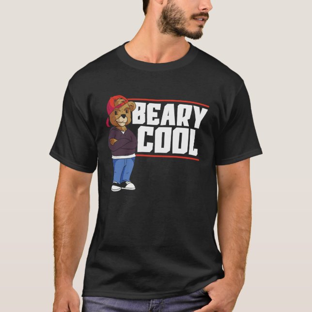 Beary Cool Bear Lover Wildlife Animal Bear 1 T Shirt (Framsida)