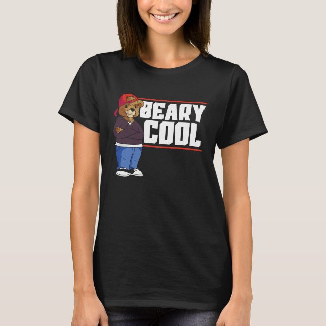 Beary Cool Bear Lover Wildlife Animal Bear 1 T Shirt (Framsida)