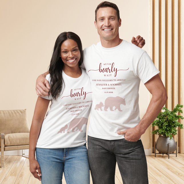 Beary Coola Baby Shower Shirt for Pappa Manar Gues T Shirt (Skapare uppladdad)