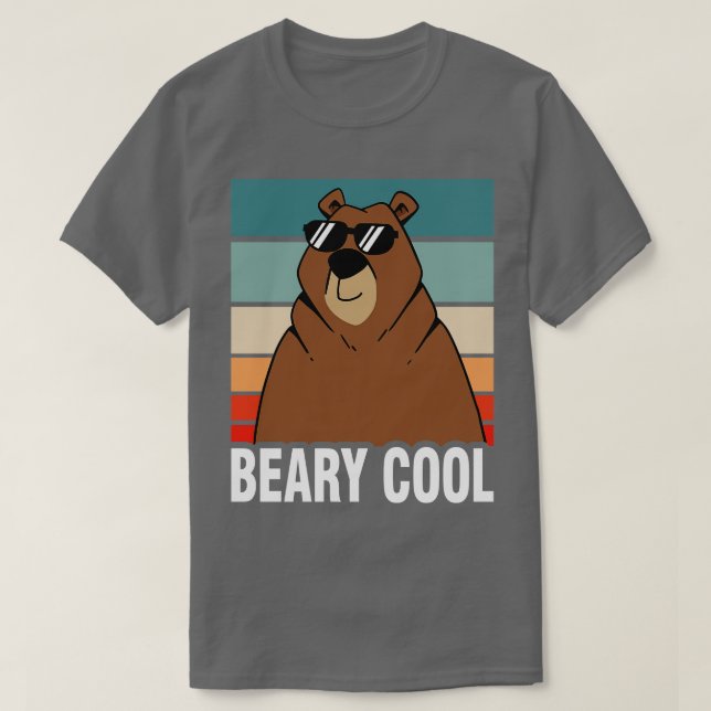 Beary Coola Brown Bear T Shirt (Design framsida)