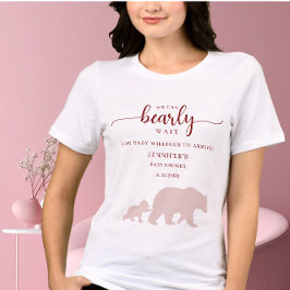 Beary Cute Baby Shower Shirt Woodland Bear T Shirt
