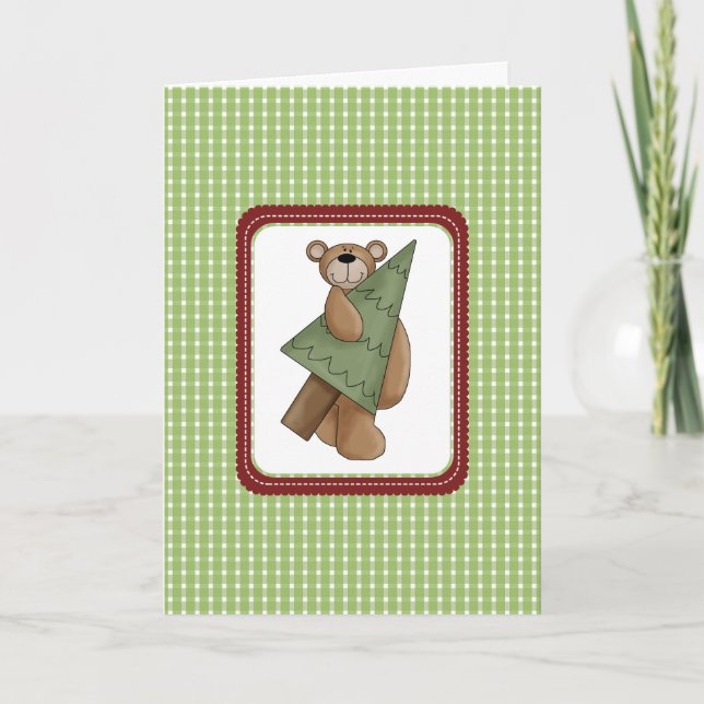 Beary Cute-julkort Helgkort (Framsida)