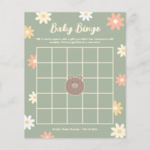 Beary Cute Nalle Boy Shower Bingo Game