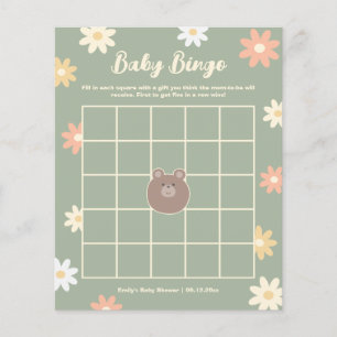 Beary Cute Nalle Boy Shower Bingo Game