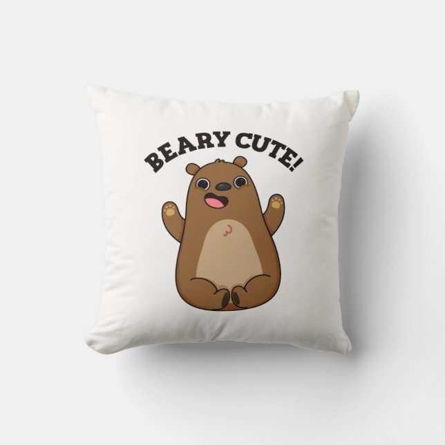Beary Cute Nalle Pun Kudde (Framsida)