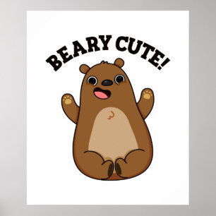 Beary Cute Nalle Pun Poster