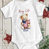 Beary Cute Patriotic Nalle 4 juli