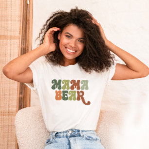 Beary Cute Woodland Mamma Bear Baby Shower T Shirt