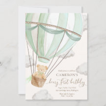 Beary First Nalle Luftballong Birthday