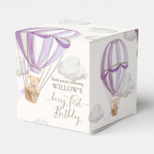 Beary First Nalle Luftballong Birthday Presentaskar