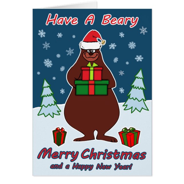 Beary God jul! OBS Kort (Framsidan)