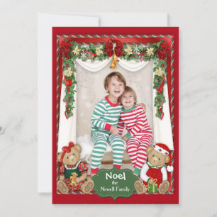 Beary God jul Photo Card Julkort