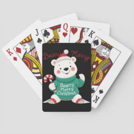 Beary God jul Polar Bear Casinokort
