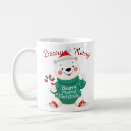 Beary God jul Polar Bear Kaffemugg