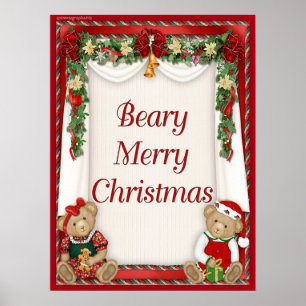 Beary God jul Poster