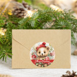 Beary God jul Sticker Runt Klistermärke<br><div class="desc">Ta med lite helgdag var du än är med Beary God jul-klickaren! ・ Utskrift på högkvalitativ, syrafri papper för långvarig använda ・ Vibrant fullt-färg, fullt-blek utskrift som poppar ・ Scratch-resistent framsida, lätt skal och stick tillbaka ・ Finns i projektionsyta eller glansig att avsluta till kostym din stil ・ Stora (3...</div>
