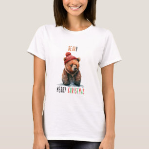 Beary God jul T Shirt