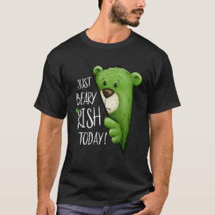 Beary Irish Today Grönt Coola Bear St Patricks T Shirt