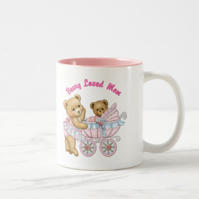 Beary Loved Mamma Två-Tonad Mugg (Höger)