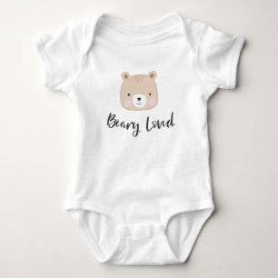 Beary Loved   Söt Björn   Tan T Shirt