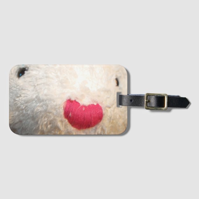 Beary Luggage Tag Bagagebricka (Framsida horisontal)