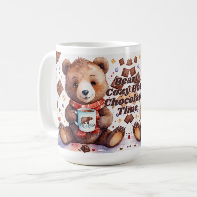 Beary Mysigt Hett Chocolate Time mugg (Framsida vänster)