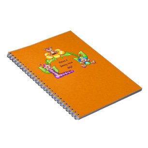 Beary Nice Day Pixel Art Anteckningsbok Med Spiral