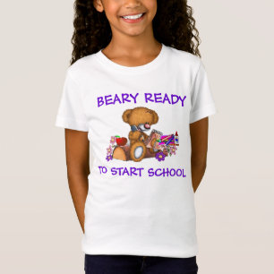 Beary Redo att starta School Girls T-Shirt