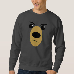 Beary Scary Ansikte Lång Ärmad Tröja