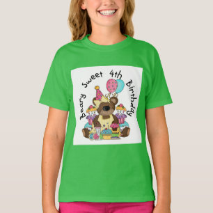 Beary söt 4e födelsedagen tröja