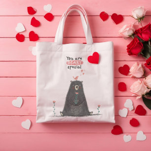 Beary speciell Cute Bear Toit Bag Tygkasse